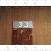 Placa em Alumínio Kit com 28 Peças para Numeração Apto Tam.6,5x12,5 cm