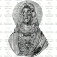 Sagrado Coração de Maria Túmulo em Alumínio Tam.17cm