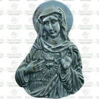 Sagrado Coração de Maria Túmulo em Alumínio Tam.30cm