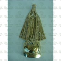 Imagem da Nossa Senhora Aparecida de meio corpo em Bronze Tam.30 cm