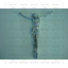 Cristo sem cruz em Alumínio Tam.35cm