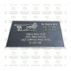 Placa para túmulo Personalizada em bronze